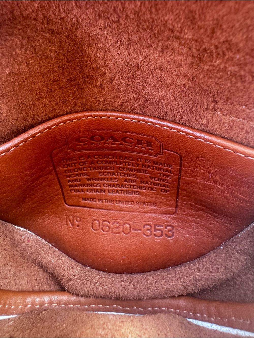 Vintage Coach 9826 Mini Belt Bag British Tan Leather Crossbody 90s - Picture 10 of 14